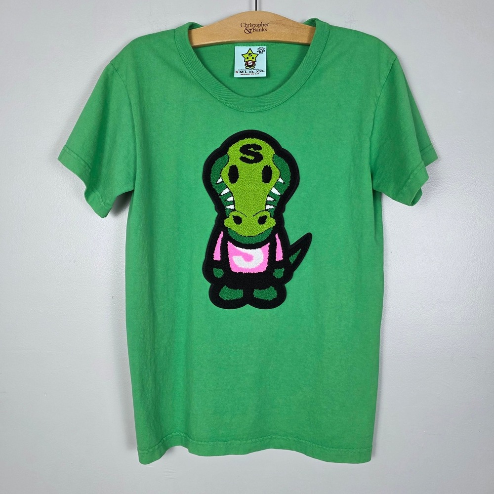 Sukamii Chenille Edition 3 Patch Crocodile Nothing Exists Green T Shirt